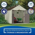 Suncast Tremont 8×10 BMS8100 Outdoor Resin Storage Shed - Image 4