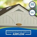 Suncast Tremont 8×10 BMS8100 Outdoor Resin Storage Shed - Image 5